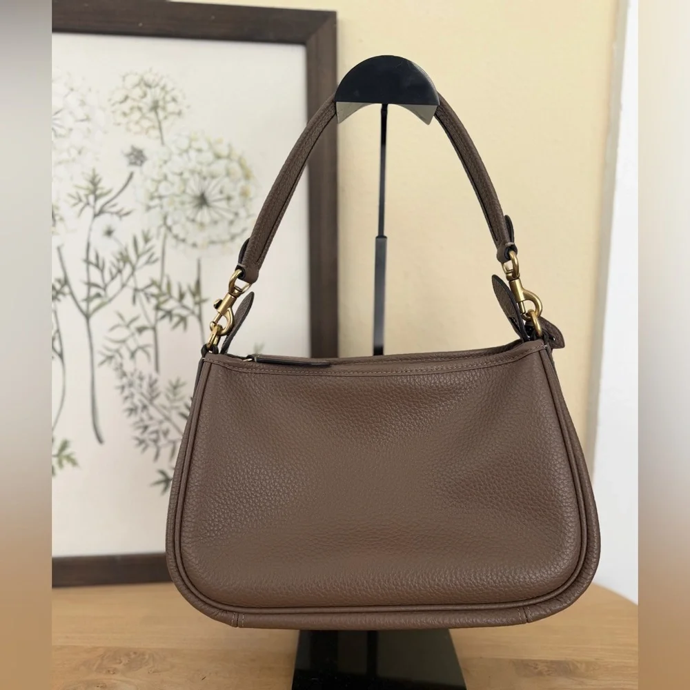 Coach Carry Shoulder Bag in Dark Stone - Picture 4 of 6